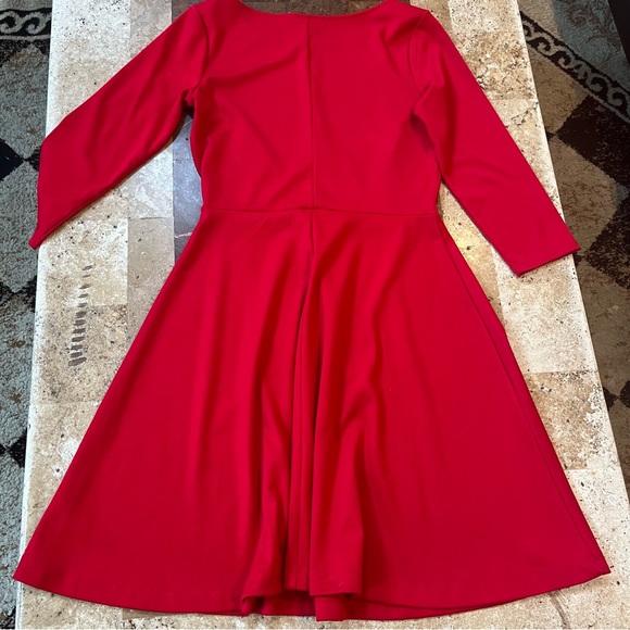 Women’s SZ S LIMITED LIPSTICK RED KNEE LENGTH A-LINE PULLOVER SKATER DRESS - Picture 17 of 17